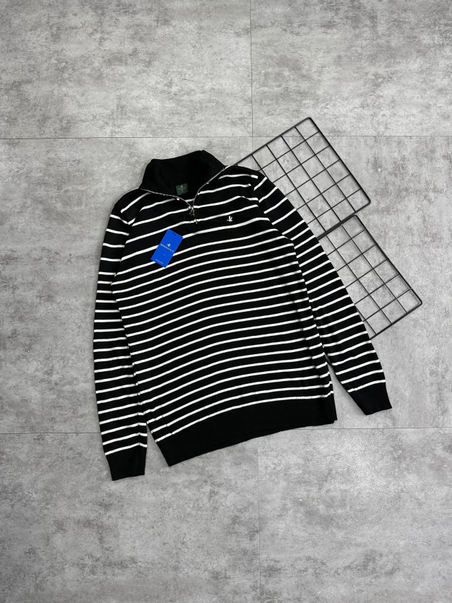 Suéter Gola Alta - Brooksfield Preto